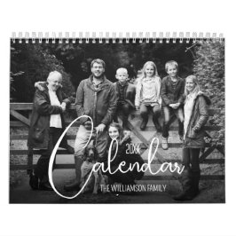 Calendário Personalizado de Fotos da Família de 12