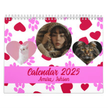 Calendário Personalizado do Lover Cat 2025