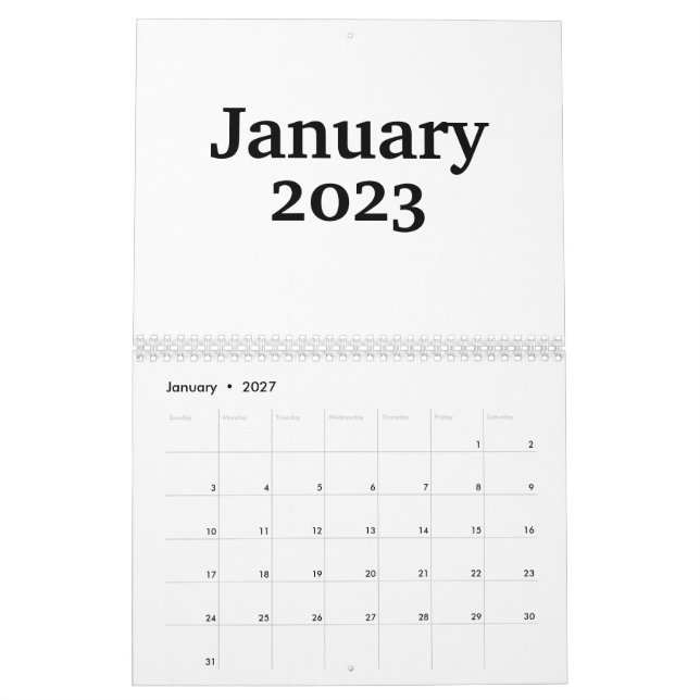 Calendário Personalizado Do Vazio 2023 Com Feriado (Jan 2027)