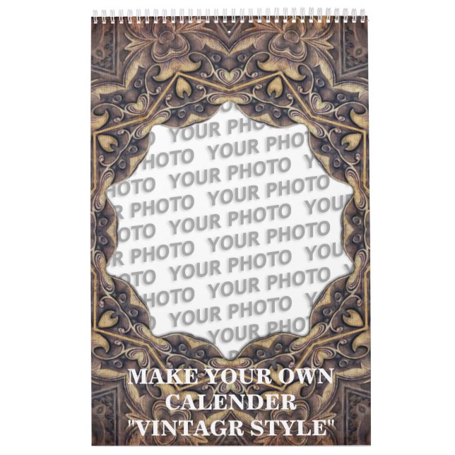 Calendário Personalizado "ESTILO DE VINTAGEM" + su (Capa)
