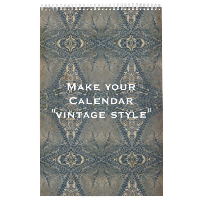 Calendário Personalizado "ESTILO DE VINTAGEM" + su (Capa)