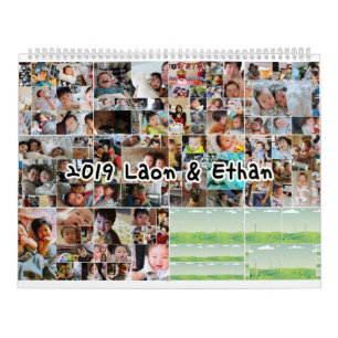 Calendário personalizado foto do bebê