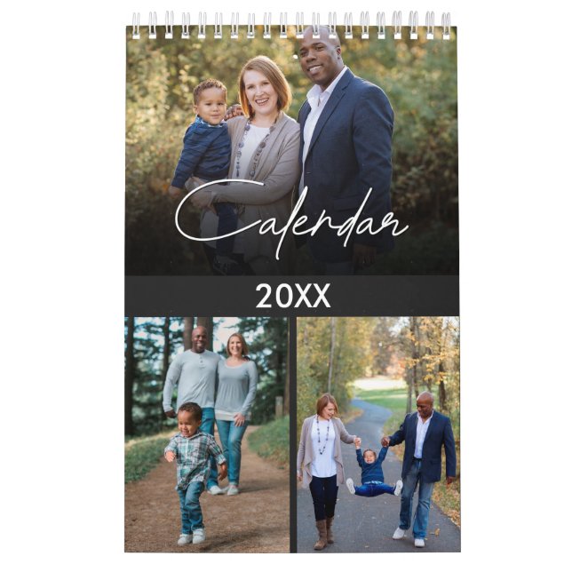Calendário Personalizado para Família e Amigos de Fotografias (Capa)