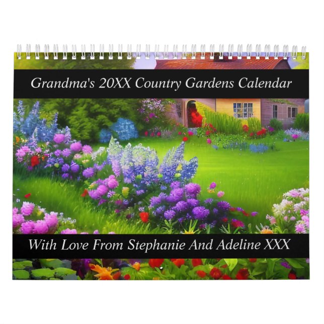 Calendário Personalize com suas fotos e mensagens (a qualquer (Capa)