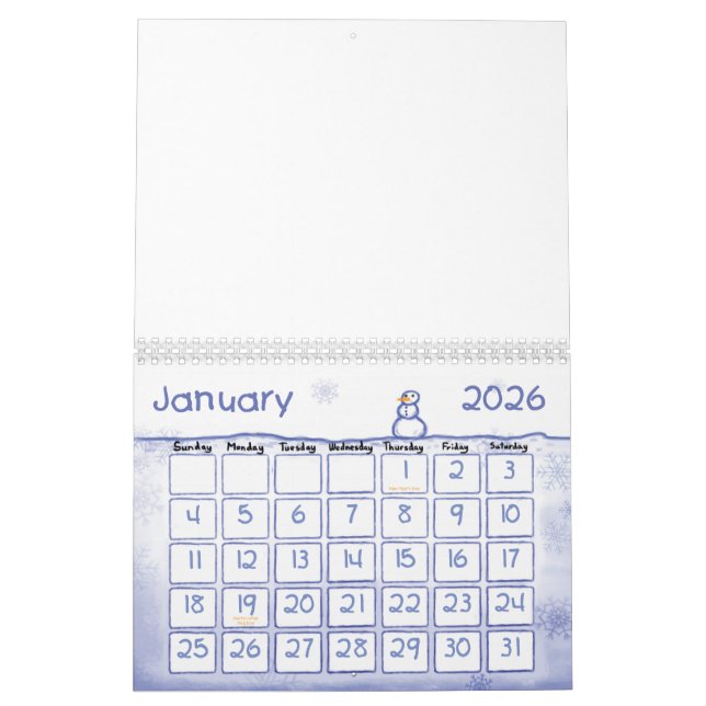Calendário Personalize o seu (Jan 2026)