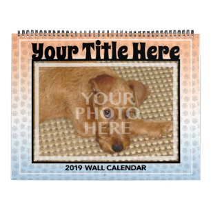 Calendário Personalize seu próprio animal de estimação do 