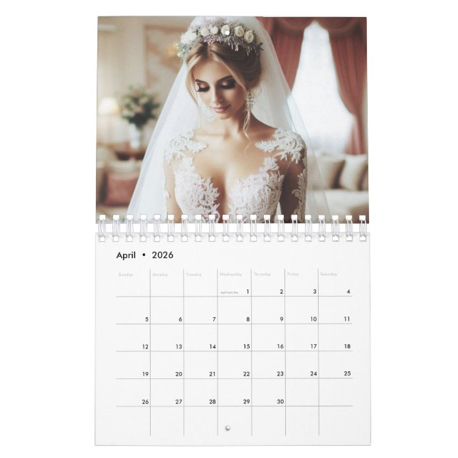 Calendário Personalized Monthly Family Moments in 12 Photos (Abr 2026)