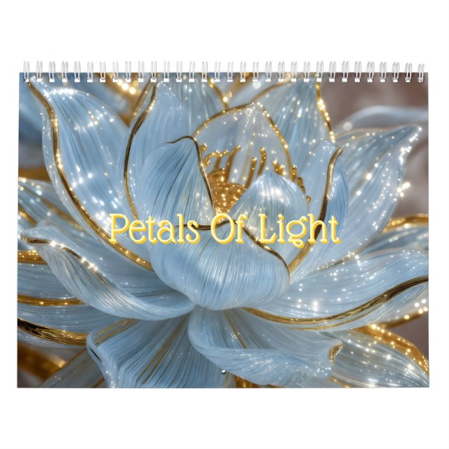 Calendário Pétalas de Flores de Vidro Luz (Capa)