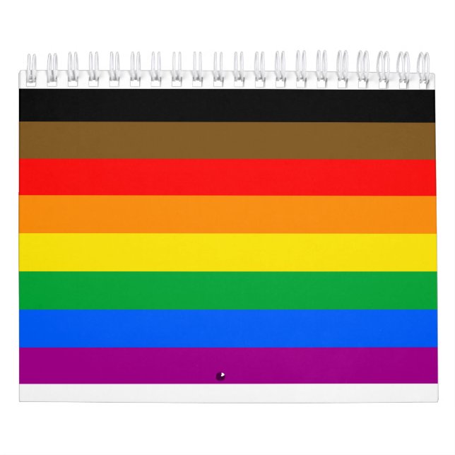 Calendário Philly Rainbow Pride Flag (Capa)