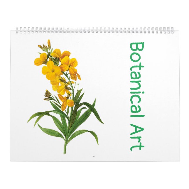 Calendário Pierre-Joseph Redouté Botânica Art (Capa)