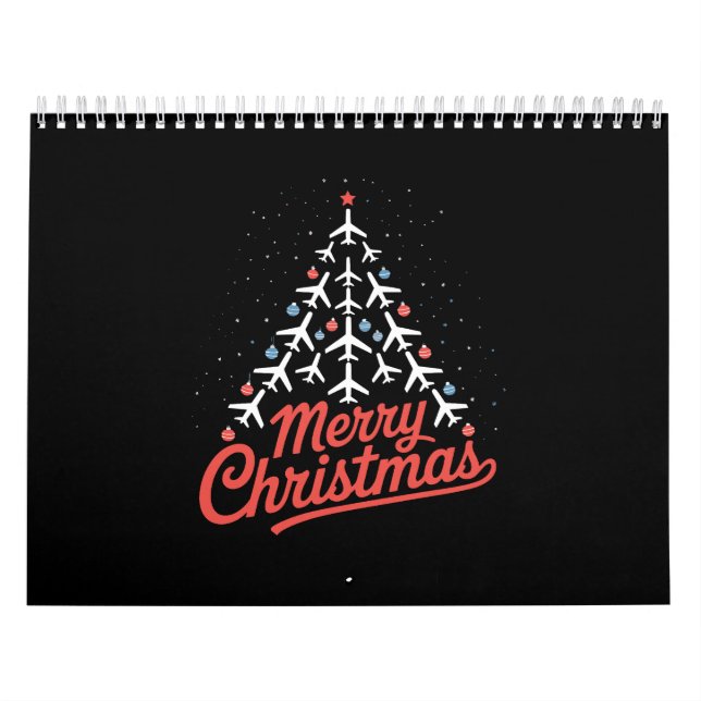 Calendário Piloto de Árvore de Natal de Avião (Capa)