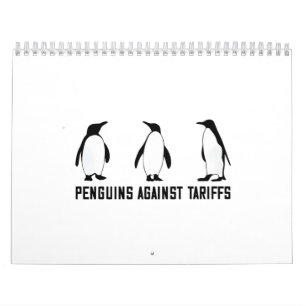 Calendário Pinguins Contra Tarifas Anti-Trump Taxesx
