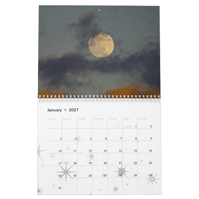 Calendário pintado dos céus 2010 (Jan 2027)