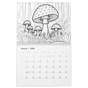 Calendário Pinte você mesmo