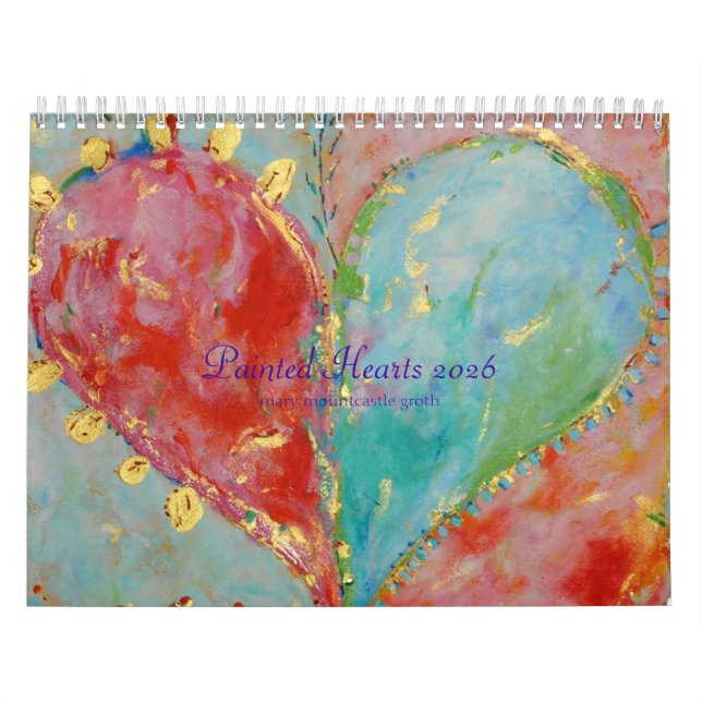 Calendário Pinted Hearts 2026 (Capa)