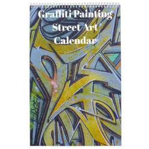 Calendário Pintura Colorida em Grafite Art 2022