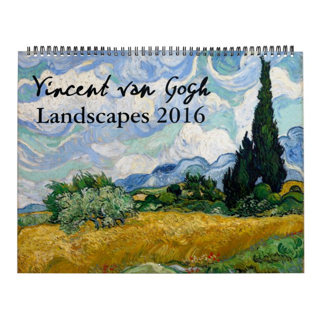 Calendário Pintura de paisagem de Van Gogh (Capa)