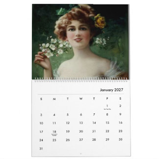 Calendário Pinturas Antigas da Era Vitoriana