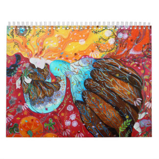 Calendário Pinturas coloridas. 2013.