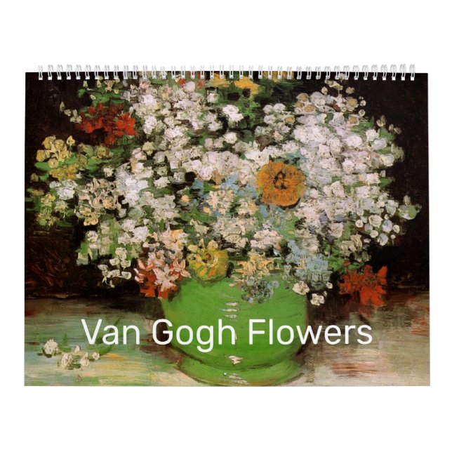 Calendário Pinturas de Flores de Vincent van Gogh (Capa)