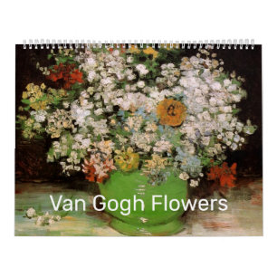 Calendário Pinturas de Flores de Vincent van Gogh