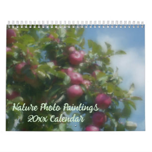 Calendário Pinturas de Fotos da Natureza