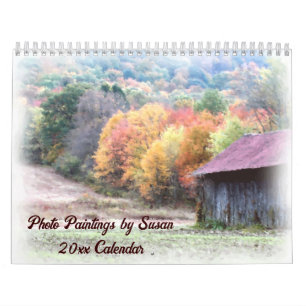 Calendário Pinturas de Fotos da Natureza por Susan