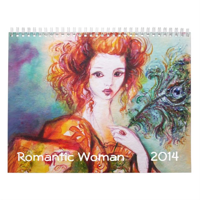 CALENDÁRIO PINTURAS DE MULHERES ROMÂNTICAS 2014 COLEÇÃO DE AR (Capa)