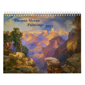 Calendário Pinturas de Paisagens de Thomas Moran 2027