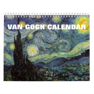 Calendário Pinturas de Van Gogh