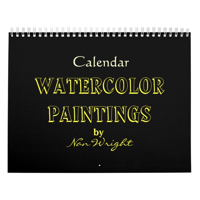 Calendário Pinturas em Aquarela de Nan (Capa)