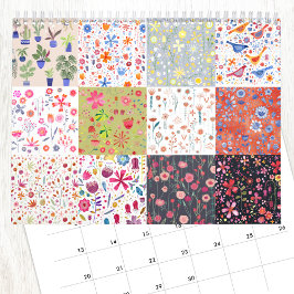 Calendário Pinturas Florais Nic Squirrell