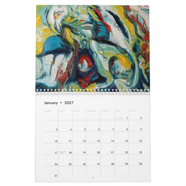 Calendário Pinturas Lori 2009 K Erickson (Jan 2027)