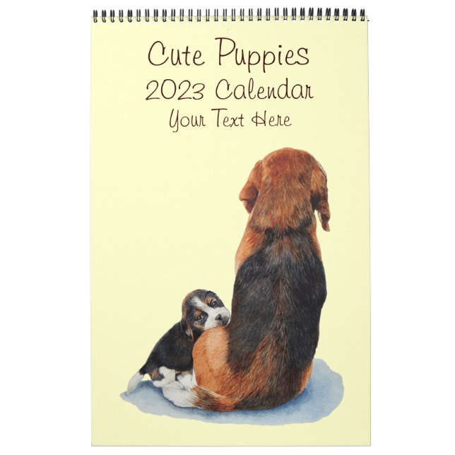 Calendário pinturas originais de cachorros giros 2023 (Capa)