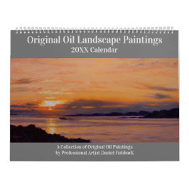 Calendário Pinturas Originais de Paisagens de 20XX