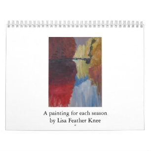 Calendário Pinturas pelo joelho da pena de Lisa