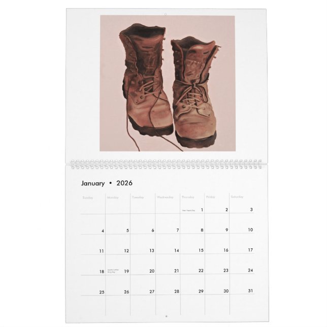 Calendário Pinturas por Lorenzo Aguayo (Jan 2026)