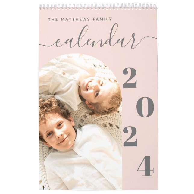 Calendário Planeador Personalizado de Fotografias Simples e R (Capa)
