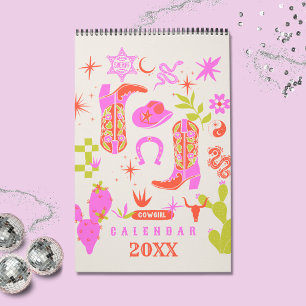 Calendário Planejador de Cowgirl