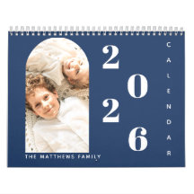 Planejador de Foto Personalizada da Família Simple