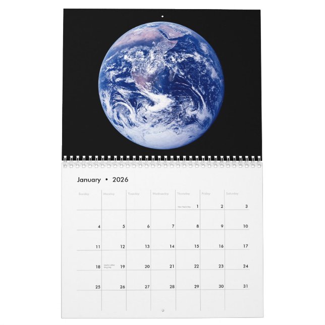 Calendário Planeta Terra do Universo (Jan 2026)