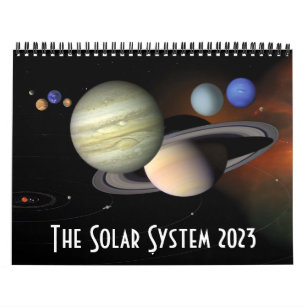 Calendário Planetas Astronômicos do Sistema Solar 2023 Univer