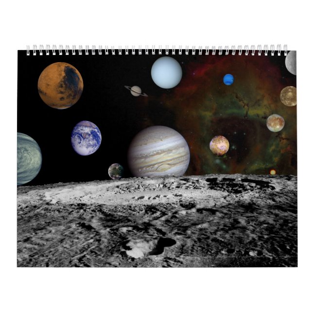 Calendário Planetas e Espaço Planetário (Capa)
