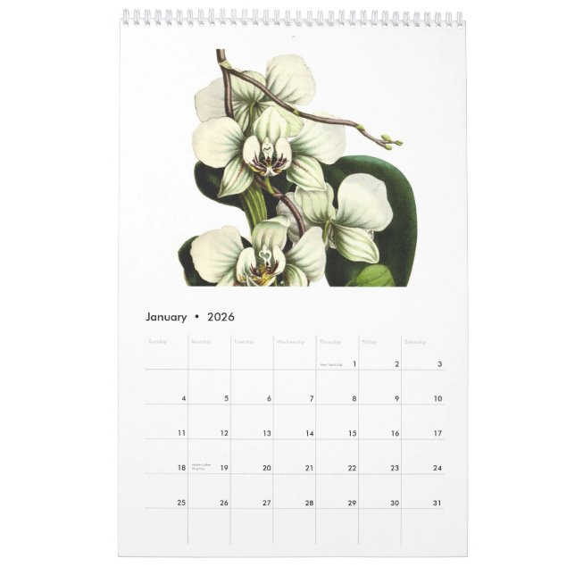 Calendário Plantas tropicais 2015 (Jan 2026)