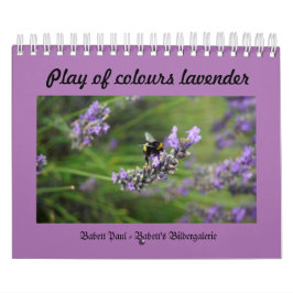 Calendário Play of colours lavender