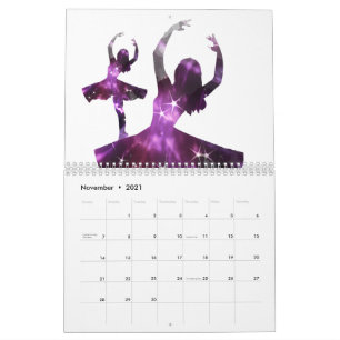 Calendário Plie, Chasse, Jete o Dia Todo ~ Design de Ballet