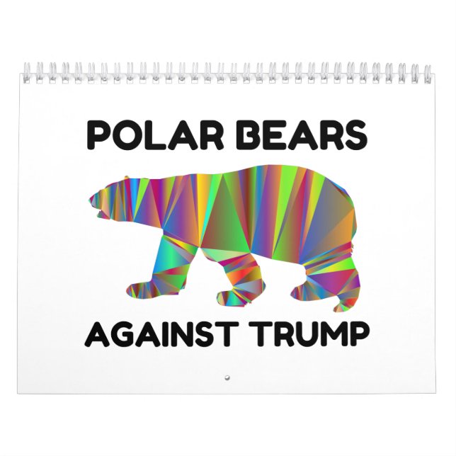 Calendário Polar Bears Against Trump (Capa)