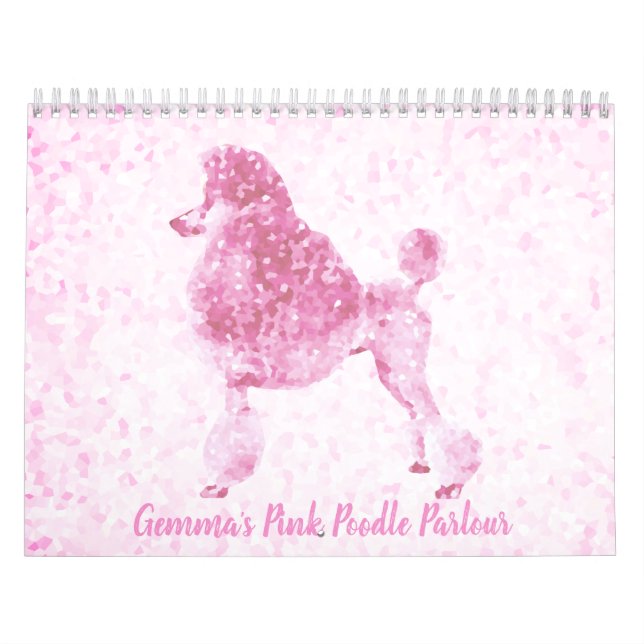 Calendário Poodle Rosa (Capa)