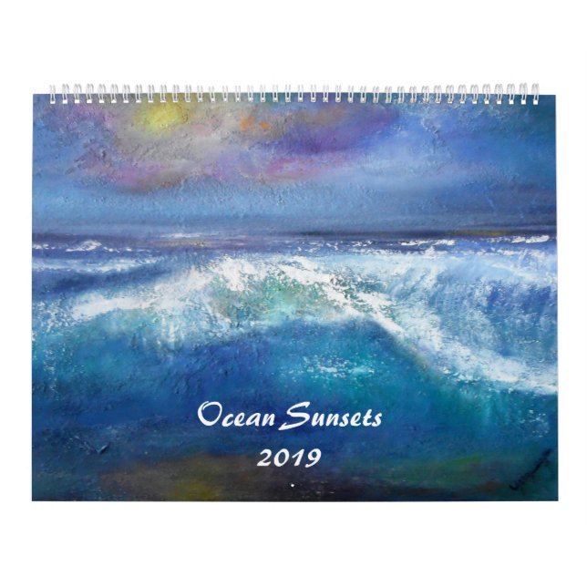 Calendário Pôr do sol 2019 do oceano (Capa)