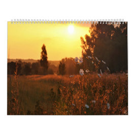 Calendário Pôr do sol e nascer do sol lindos nos céus sul-afr